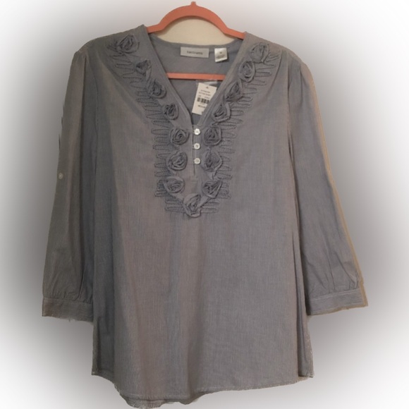 Tantrums Tops - Striped blouse, size M NWT